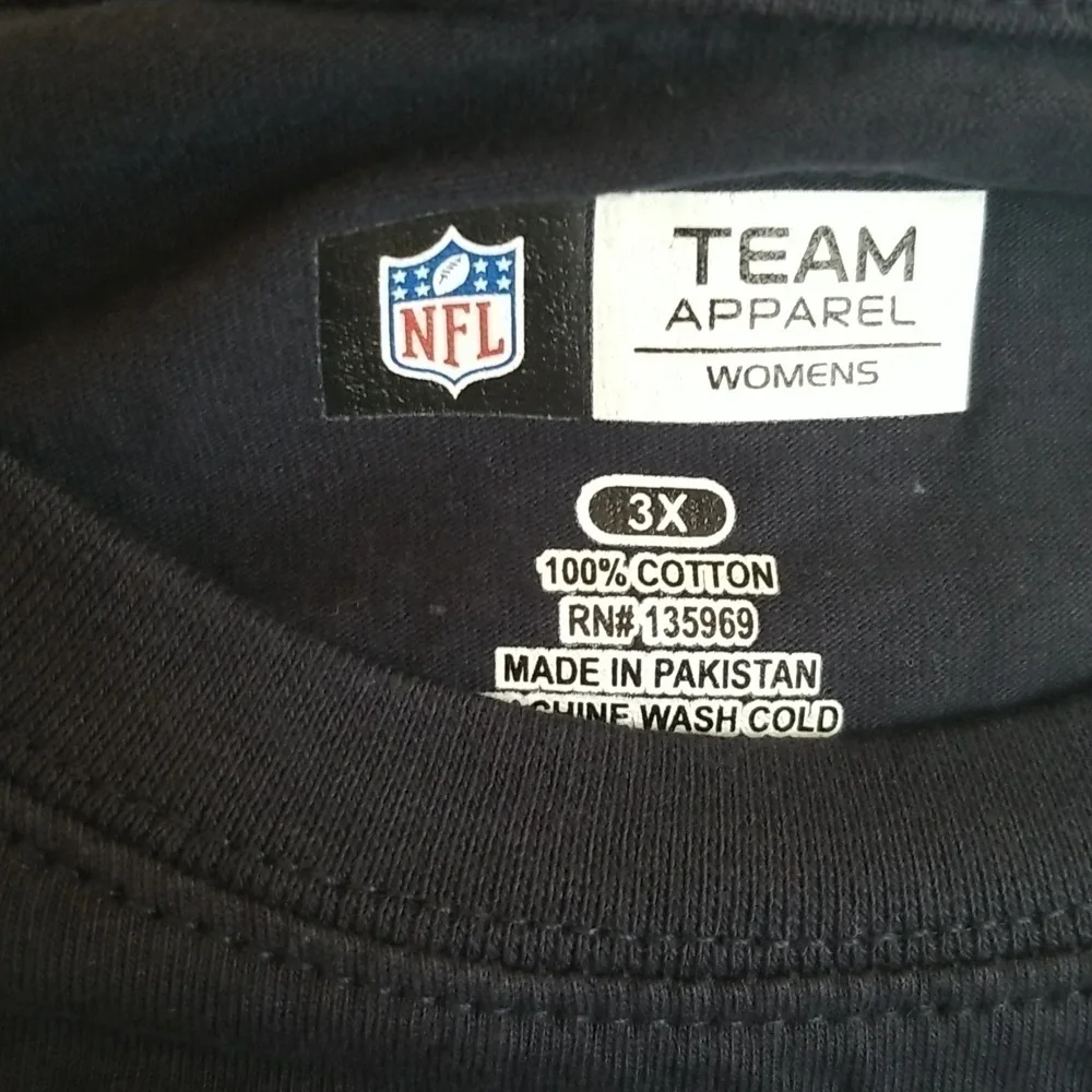 Houston Texans 3x Ladies NFL Gear Shirt Navy New With Tags - Picture 2 of 5